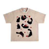 French Oak valentine cat Urban Heavy Tee - MaliasSmallBusiness