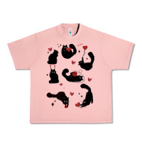 Salmon valentine cat Urban Heavy Tee - MaliasSmallBusiness