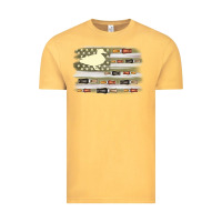 Vintage Mustard duck hunter flag Vintage Tee - MaliasSmallBusiness