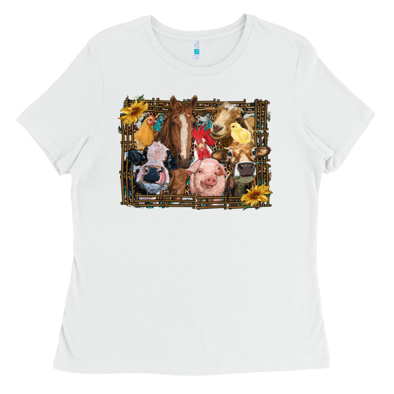 Western Farm Animals Ladies Tee by RanaPortraitStore | Teevron
