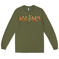 Army Green Mama Christmas lightning bolt Long Sleeve Tee - NancyCooperArtShop