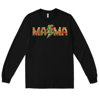 Black Mama Christmas lightning bolt Long Sleeve Tee - NancyCooperArtShop