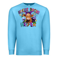 Ocean Blue hocus pocus heifer Premium Sweatshirt - CowGirlArtShop