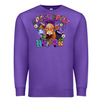 Purple hocus pocus heifer Premium Sweatshirt - CowGirlArtShop