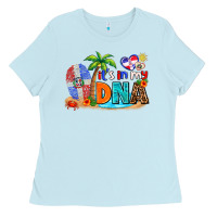 Baby Blue it's in my dna Ladies Tee - AdoDesignShop