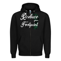 Black Climate Change Reduce Your Carbon Footprint Gift Zipper Hoodie - Bettercallsaul