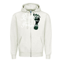 Oatmeal Heather Climate Change Reduce Your Carbon Footprint Gift Zipper Hoodie - Bettercallsaul