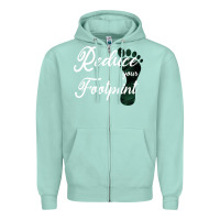 Seafoam Climate Change Reduce Your Carbon Footprint Gift Zipper Hoodie - Bettercallsaul