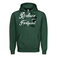 Sports Green Climate Change Reduce Your Carbon Footprint Gift Zipper Hoodie - Bettercallsaul