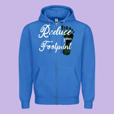 Climate Change Reduce Your Carbon Footprint Gift Zipper Hoodie Designed By Bettercallsaul