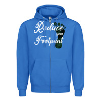 True Royal Climate Change Reduce Your Carbon Footprint Gift Zipper Hoodie - Bettercallsaul