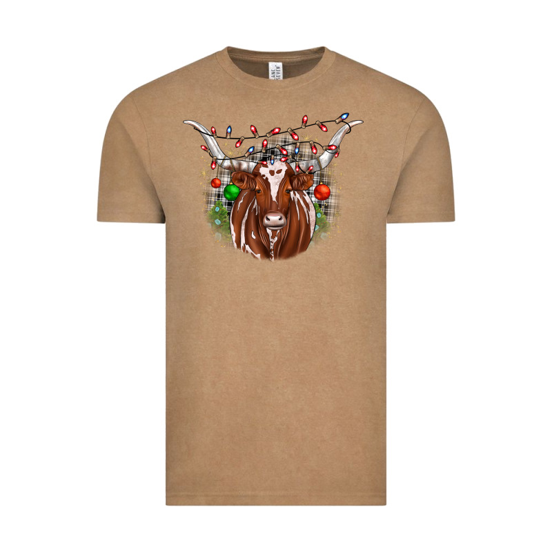 Christmas  Texas Longhorn Vintage Tee by JahusDesignShop | Teevron