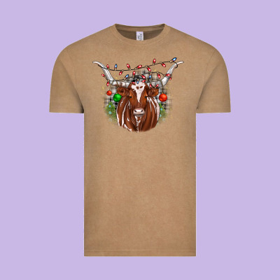 Christmas  Texas Longhorn Vintage Tee Designed By Jahusdesignshop