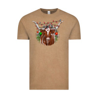 Vintage Coffee christmas  texas longhorn Vintage Tee - JahusDesignShop