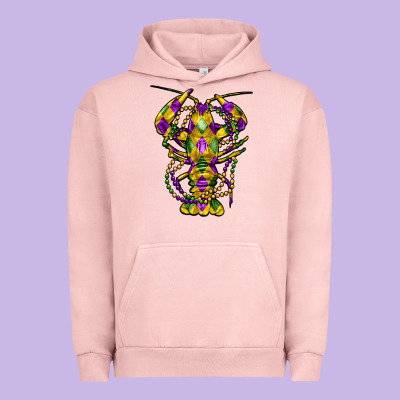 Mardi Gras Crawfish Urban Hoodie Designed By Fadigitalartstudio