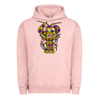 Pigment Salmon mardi gras crawfish Urban Hoodie - FaDigitalArtStudio