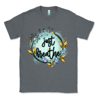 Charcoal Heather just breathe Classic Tee - MaliasSmallBusiness