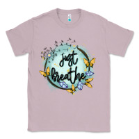 Lilac just breathe Classic Tee - MaliasSmallBusiness
