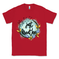 Red just breathe Classic Tee - MaliasSmallBusiness