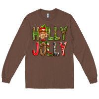 Chestnut Holly Jolly elf gnome Long Sleeve Tee - NancyCooperArtShop