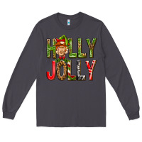 Smoke Holly Jolly elf gnome Long Sleeve Tee - NancyCooperArtShop