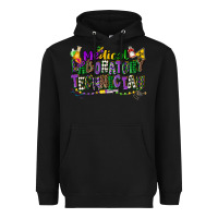 Black medical laboratory technician mardi gras Heavyweight Hoodie - CowGirlArtShop