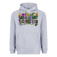 Heather Grey medical laboratory technician mardi gras Heavyweight Hoodie - CowGirlArtShop