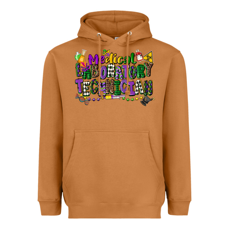 Medical Laboratory Technician Mardi Gras Heavyweight Hoodie by CowGirlArtShop | Teevron