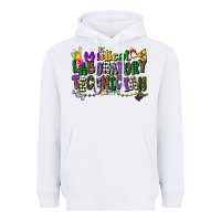 White medical laboratory technician mardi gras Heavyweight Hoodie - CowGirlArtShop