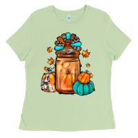 Matcha thanksgiving coffee Ladies Tee - JahusDesignShop