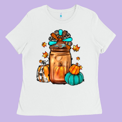 Thanksgiving Coffee Ladies Tee Designed By Jahusdesignshop