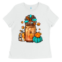 White thanksgiving coffee Ladies Tee - JahusDesignShop
