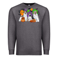 Charcoal Heather ghost dogs Premium Sweatshirt - CowGirlArtShop