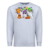Heather Grey ghost dogs Premium Sweatshirt - CowGirlArtShop