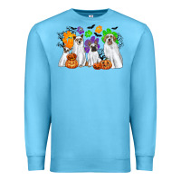 Ocean Blue ghost dogs Premium Sweatshirt - CowGirlArtShop