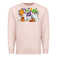 Pale Pink ghost dogs Premium Sweatshirt - CowGirlArtShop