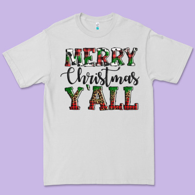 Merry Christmas Y'all Premium Tee Designed By Adodesignshop