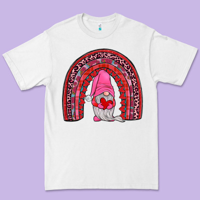 Valentines Gnomies Rainbow Premium Tee Designed By Jahusdesignshop