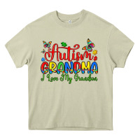 Autism Grandma I Love My Grandson Heavy Core Tee | Teevron