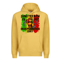 Antique Gold juneteenth is my independence day cowgirl Premium Hoodie - CowGirlArtShop
