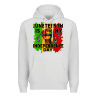 Dove Grey juneteenth is my independence day cowgirl Premium Hoodie - CowGirlArtShop