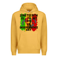 Mustard juneteenth is my independence day cowgirl Premium Hoodie - CowGirlArtShop