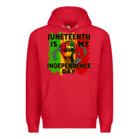 Red juneteenth is my independence day cowgirl Premium Hoodie - CowGirlArtShop