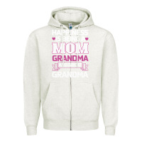 Oatmeal Heather Mom Grandma Zipper Hoodie - Bettercallsaul
