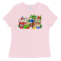 Bubblegum Pink dominican republic coffee cups Ladies Tee - AdoDesignShop