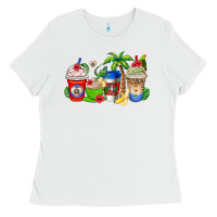 White dominican republic coffee cups Ladies Tee - AdoDesignShop