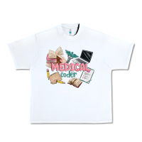 White medical codler Urban Heavy Tee - MaliasSmallBusiness