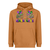 Meerkat mardi gras skeleton hands Heavyweight Hoodie - CowGirlArtShop