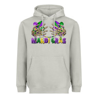 Moon Dust mardi gras skeleton hands Heavyweight Hoodie - CowGirlArtShop