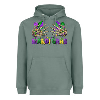 Sage mardi gras skeleton hands Heavyweight Hoodie - CowGirlArtShop